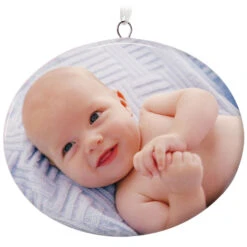Hallmark 1-Sided Oval Ceramic Photo Ornament