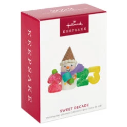 Hallmark Sweet Decade 2023 Ornament 11 Hallmark Sweet Decade 2023 Ornament -Hallmark Store 2023 Gumdrops and Snowman Keepsake Ornament 1599QXR8027 04