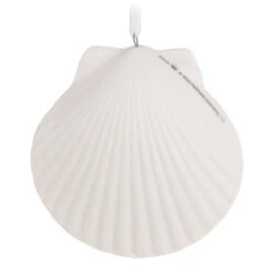 Hallmark A Heart Remembered 2023 Porcelain Ornament -Hallmark Store A Heart Remembered Seashell Keepsake Ornament 1799QHX3037 06