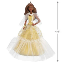Hallmark 2023 Black Holiday Barbie™ Ornament 10 Hallmark 2023 Black Holiday Barbie™ Ornament -Hallmark Store African American Holiday Barbie Keepsake Ornament 2199QXR8217 03