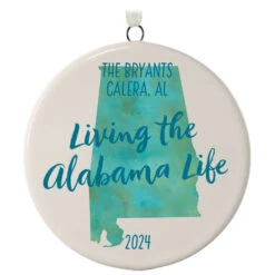 Hallmark Alabama Personalized State Ornament