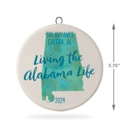 Hallmark Alabama Personalized State Ornament -Hallmark Store Alabama Personalized State Ornament 1999QHE1711B50 03