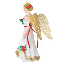 Hallmark Christmas Angels Good Cheer Ornament 13 Hallmark Christmas Angels Good Cheer Ornament -Hallmark Store Angel in Red Flowers Dress Keepsake Ornament 2499QXR8267 06