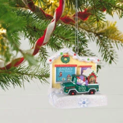 Hallmark Happy Holiday Parade Collection Anita's Pet Shop Musical Ornament With Light 9 Hallmark Happy Holiday Parade Collection Anita's Pet Shop Musical Ornament With Light -Hallmark Store Anitas Pet Shop Store and Truck Keepsake Ornament 3499QGO2519 02