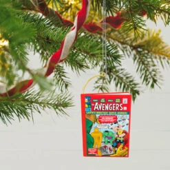 Hallmark Marvel Comics The Avengers 60th Anniversary Ornament -Hallmark Store Avengers Comic Book Keepsake Ornament 2099QXI7469 02