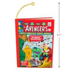 Hallmark Marvel Comics The Avengers 60th Anniversary Ornament -Hallmark Store Avengers Comic Book Keepsake Ornament 2099QXI7469 03