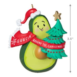Hallmark Guacin' Around The Christmas Tree Ornament With Sound 10 Hallmark Guacin' Around The Christmas Tree Ornament With Sound -Hallmark Store Avocado and Christmas Tree Keepsake Ornament 2199QGO2839 03