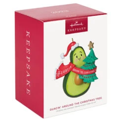 Hallmark Guacin' Around The Christmas Tree Ornament With Sound 11 Hallmark Guacin' Around The Christmas Tree Ornament With Sound -Hallmark Store Avocado and Christmas Tree Keepsake Ornament 2199QGO2839 04
