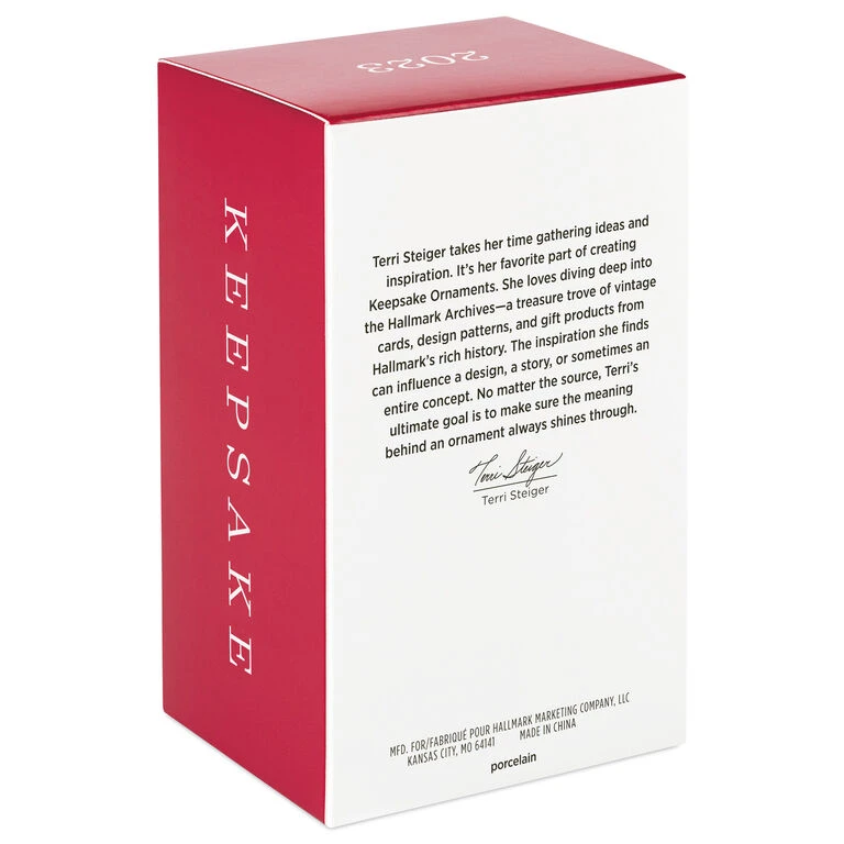 Hallmark Baby's First Christmas Rattle 2023 Porcelain Ornament 7 Hallmark Baby's First Christmas Rattle 2023 Porcelain Ornament - Image 5