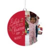 Hallmark Baby's First Christmas Personalized Text And Vertical Photo Ceramic Ornament -Hallmark Store Babys First Personalized Round Christmas Ornament 1999QHE1711B23 01