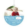 Hallmark Baby's First Christmas Personalized Text And Horizontal Photo Ceramic Ornament