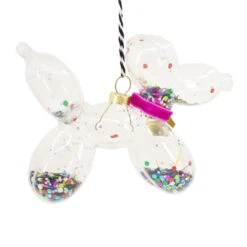 Signature Balloon Dog Premium Glass Hallmark Ornament -Hallmark Store Balloon Animal Dog Premium Glass Christmas Ornament 1HDL2168 06
