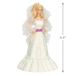 Hallmark Crystal Barbie™ Ornament 10 Hallmark Crystal Barbie™ Ornament -Hallmark Store Barbie in White Dress Keepsake Ornament 1899QXI6997 03