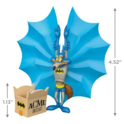 Hallmark Looney Tunes™ Wile E. Coyote™ As Batman™ Ornaments, Set Of 2 -Hallmark Store Batman Wile E. Coyote Keepsake Ornament 1899QXI6049 03
