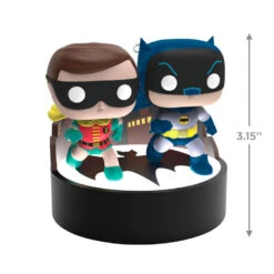 Hallmark Batman™ The Classic TV Series Batman™ And Robin™ Funko POP!® Ornament With Light And Sound 10 Hallmark Batman™ The Classic TV Series Batman™ And Robin™ Funko POP!® Ornament With Light And Sound -Hallmark Store Batman and Robin Funko Keepsake Ornament 3299QXI6299 03