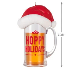Hallmark Hoppy Holidays Ornament -Hallmark Store Beer Mug With Santa Hat Keepsake Ornament 1799QGO2847 03