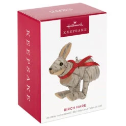 Hallmark Birch Hare Ornament -Hallmark Store Birch Wood Rabbit Keepsake Ornament 1599QGO2969 04