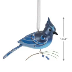Hallmark The Beauty Of Birds Steller's Jay Ornament 10 Hallmark The Beauty Of Birds Steller's Jay Ornament -Hallmark Store Blue Jay Bird Keepsake Ornament 1799QXR8057 03