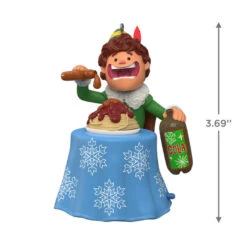 Hallmark Elf Did You Hear That? Ornament With Sound -Hallmark Store Buddy the Elf With Spaghetti Keepsake Ornament 2099QXI6097 03