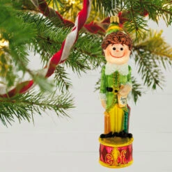 Hallmark Buddy The Elf™ Glass Ornament 9 Hallmark Buddy The Elf™ Glass Ornament -Hallmark Store Buddy the Elf With Syrup Keepsake Ornament 1QEP3029 02
