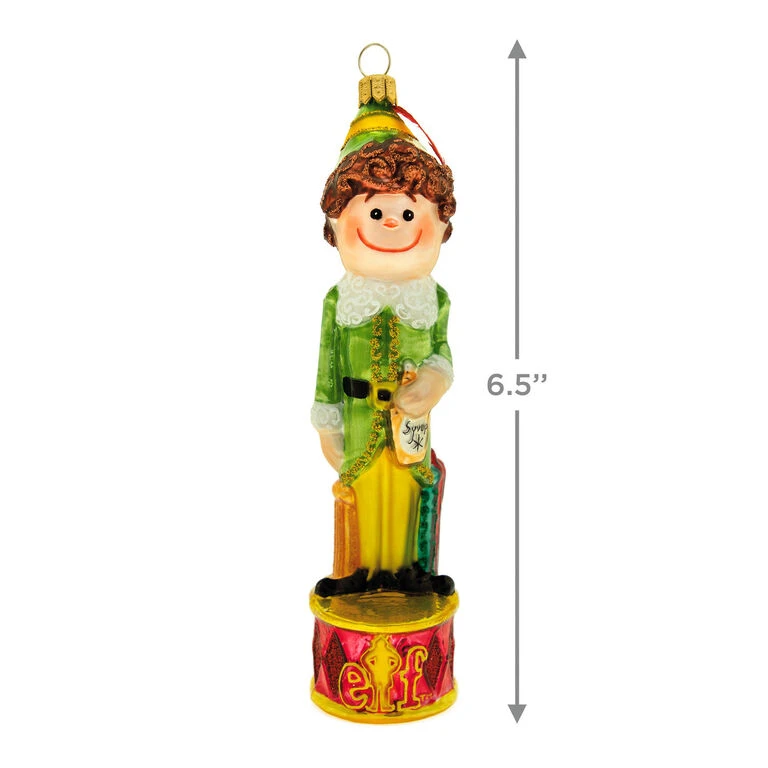 Hallmark Buddy The Elf™ Glass Ornament 5 Hallmark Buddy The Elf™ Glass Ornament - Image 3