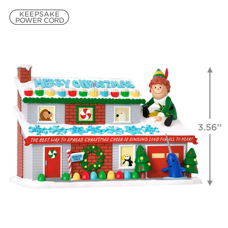 Hallmark Elf Crazy Christmas Cheer Musical Ornament With Light 5 Hallmark Elf Crazy Christmas Cheer Musical Ornament With Light - Image 3