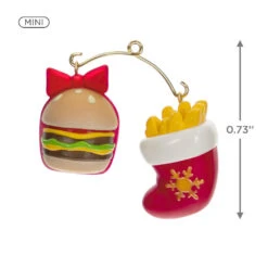 Hallmark Mini A Perfect Pairing Ornaments, Set Of 2 -Hallmark Store Burger and Fries Keepsake Ornaments 1499QXM9207 03