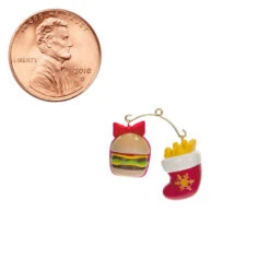 Hallmark Mini A Perfect Pairing Ornaments, Set Of 2 -Hallmark Store Burger and Fries Keepsake Ornaments 1499QXM9207 07