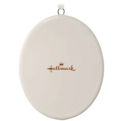 Hallmark Ceramic Personalized Ornament—Vertical Oval -Hallmark Store Ceramic Personalized OrnamentVertical Oval 1999QHE1739B2 06