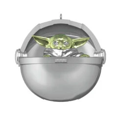 Hallmark Disney 100 Years Of Wonder Star Wars™ And Marvel Heroes Ornaments, Set Of 4 -Hallmark Store Chewie Grogu Black Panther Spiderman Keepsake Ornaments 5499QXI7447 03