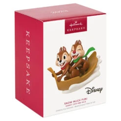 Hallmark Disney Chip And Dale Snow Much Fun! Ornament -Hallmark Store Chip and Dale Chipmunks Sledding Keepsake Ornament 2099QXD6567 04
