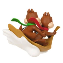 Hallmark Disney Chip And Dale Snow Much Fun! Ornament -Hallmark Store Chip and Dale Chipmunks Sledding Keepsake Ornament 2099QXD6567 06