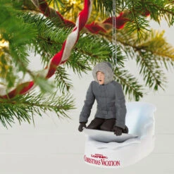 Hallmark National Lampoon's Christmas Vacation™ Don't Try This At Home, Kids! Ornament With Light And Sound 9 Hallmark National Lampoon's Christmas Vacation™ Don't Try This At Home, Kids! Ornament With Light And Sound -Hallmark Store Christmas Vacation Clark on Sled Keepsake Ornament 2499QXI6269 02