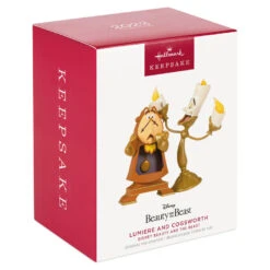 Hallmark Disney Beauty And The Beast Lumiere And Cogsworth Ornament -Hallmark Store Disney Lumiere and Cogsworth Keepsake Ornament 2499QXE3277 04