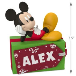 Hallmark Disney Mickey Mouse Christmas Present Personalized Ornament -Hallmark Store Disney Mickey Mouse Christmas Present Personalized Ornament 2499QHE1885B1 03