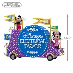 Hallmark Disney Mickey Mouse Disney's Electrical Parade Musical Ornament With Light 10 Hallmark Disney Mickey Mouse Disney's Electrical Parade Musical Ornament With Light -Hallmark Store Disneys Electrical Parade Float Keepsake Ornament 2999QXD6729 03