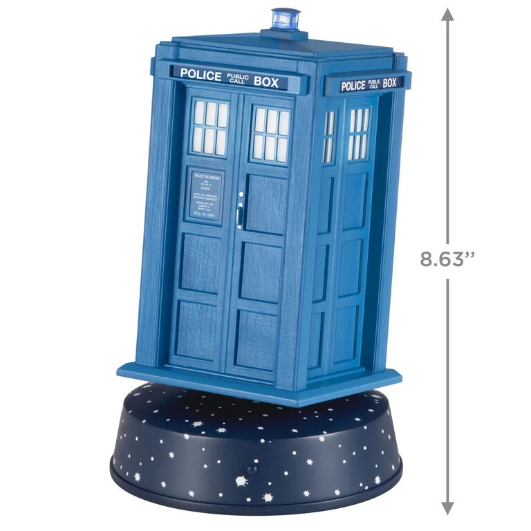 Hallmark Doctor Who 60th Anniversary TARDIS Tabletop Decoration With Light, Sound And Motion 5 Hallmark Doctor Who 60th Anniversary TARDIS Tabletop Decoration With Light, Sound And Motion - Image 3