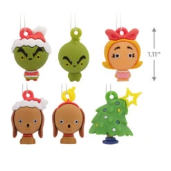 Mini Dr. Seuss's How The Grinch Stole Christmas!™ Shatterproof Hallmark Ornaments, Set Of 6 -Hallmark Store Dr. Seuss How the Grinch Stole Christmas Miniature Christmas Ornaments Set of 6 3HCM912 04