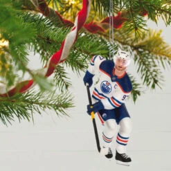 Hallmark NHL® Edmonton Oilers® Connor McDavid Ornament -Hallmark Store Edmonton Oilers Connor McDavid Keepsake Ornament 2299QXI7169 02