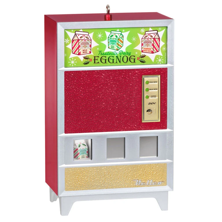 Hallmark Nellco Eggnog Machine Musical Ornament With Light 3 Hallmark Nellco Eggnog Machine Musical Ornament With Light
