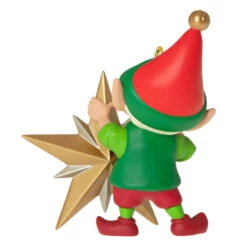 Hallmark North Pole Tree Trimmers Ornament 13 Hallmark North Pole Tree Trimmers Ornament -Hallmark Store Elf With Christmas Tree Keepsake Ornament 1799QXR8069 06