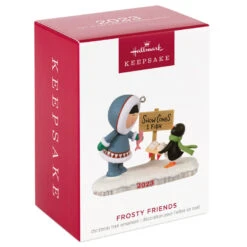 Hallmark Frosty Friends 2023 Ornament -Hallmark Store Eskimo and Penguin Keepsake Ornament 1699QXR8029 04