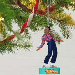 Hallmark Family Matters Steve Urkel Ornament With Sound 9 Hallmark Family Matters Steve Urkel Ornament With Sound -Hallmark Store Family Matters Steve Urkel Keepsake Ornament 2199QXI6267 02