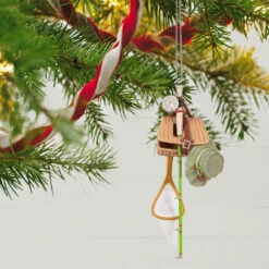 Hallmark Feelin' Fishy 2023 Ornament -Hallmark Store Fishing Gear Keepsake Ornament 1699QGO2899 02