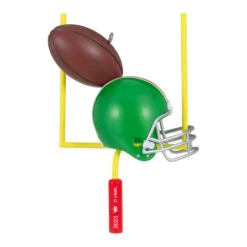 Hallmark Football Star 2023 Ornament -Hallmark Store Football Goal Post and Helmet Keepsake Ornament 1399QGO2707 06