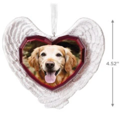 Hallmark Forever Loved Memorial Heart And Angel Wings Photo Personalized Ornament -Hallmark Store Forever Loved Memorial Heart and Angel Wings Photo Personalized Keepsake Ornament 2499QHE2119B2 03