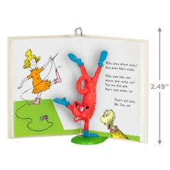 Hallmark Dr. Seuss's Fox In Socks™ Who Sews Whose Socks? Ornament -Hallmark Store Fox in Socks Book Keepsake Ornament 1799QXI7319 03