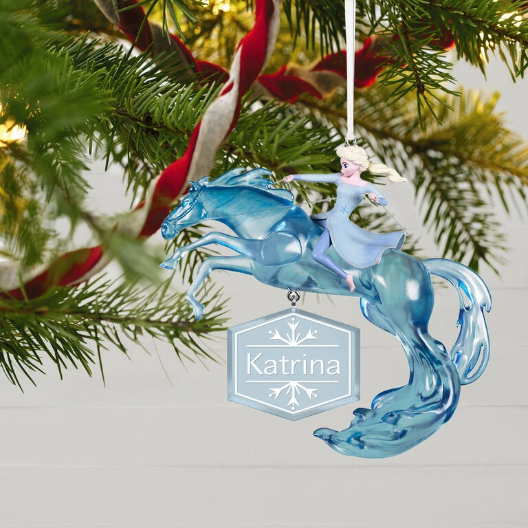 Hallmark Disney Frozen 2 Elsa And Nokk Personalized Ornament 4 Hallmark Disney Frozen 2 Elsa And Nokk Personalized Ornament - Image 2