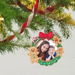 Hallmark Oh-So-Sweet Grandkids Photo Frame Ornament 9 Hallmark Oh-So-Sweet Grandkids Photo Frame Ornament -Hallmark Store Gingerbread Grandkids Picture Frame Keepsake Ornament 1599QGO2589 02