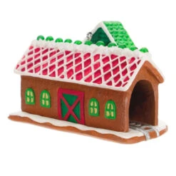 Hallmark Season's Treatings Special Edition Ornament -Hallmark Store Gingerbread Train Depot Keepsake Ornament 1899QXT4117 06